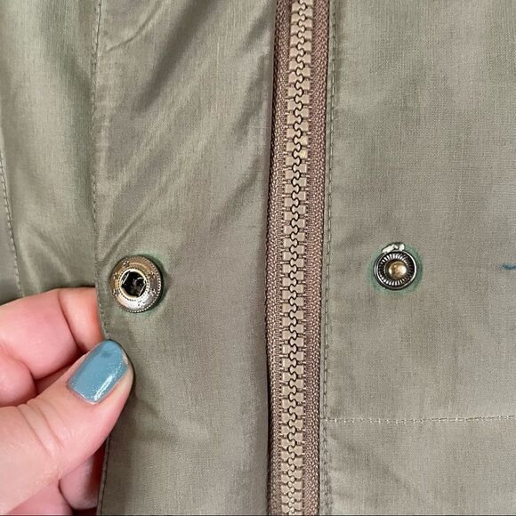 1 Madison Down and Feather Long Puffy Parka Coat Raccoon Trim Hood - Picture 5 of 8